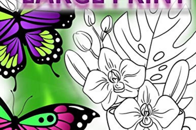 Large Print Adult Coloring Book