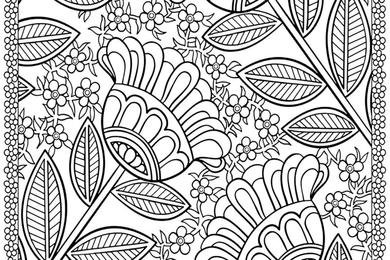 Large Print Adult Coloring Pages