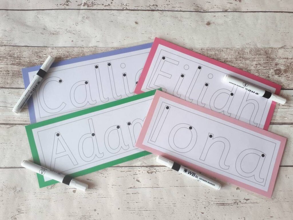 Learn to write name card, personalised name card, handwriting, writing ...