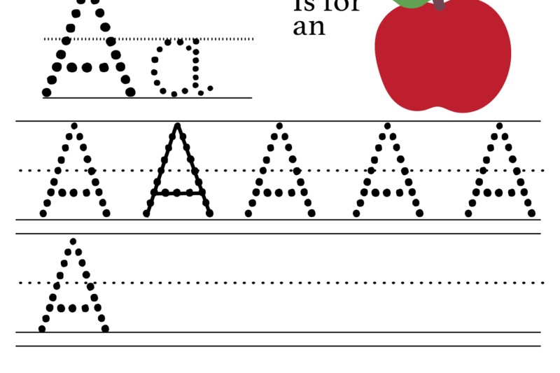 Letter A Preschool Worksheets Free
