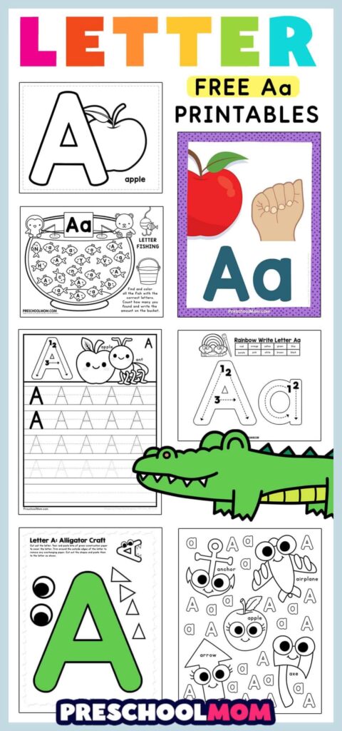 Letter A Printouts For Preschoolers - Letter A Worksheets & Preschool Printables | Letter a activities for ...