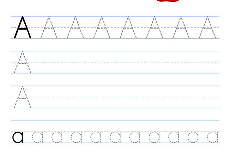 Letter A Tracing Worksheets Free