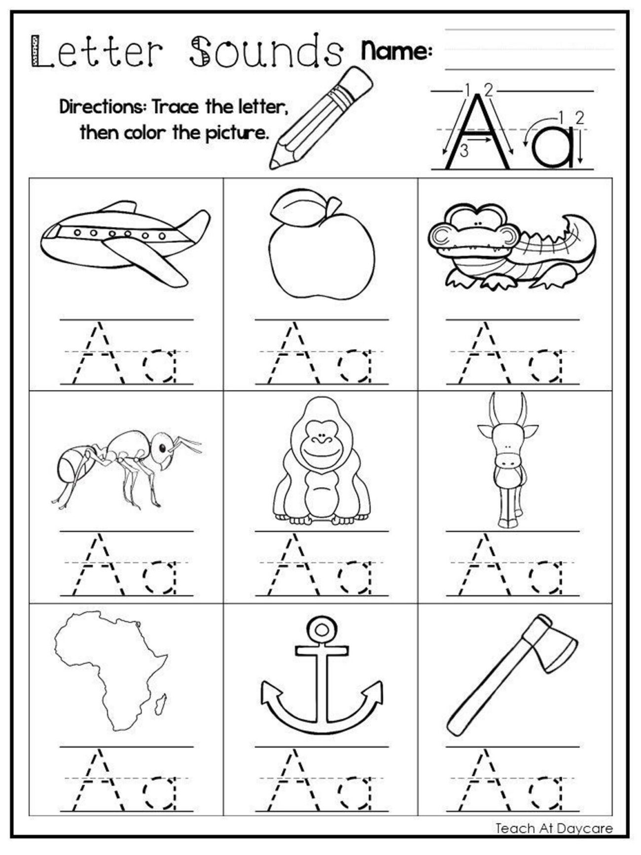 Letter A Worksheets For Pre K - Letter A Preschool Printables - Preschool Mom - Worksheets Library
