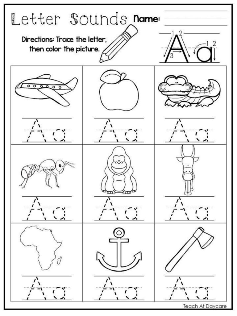 Letter A Worksheets For Pre K - Letter A Preschool Printables - Preschool Mom - Worksheets Library