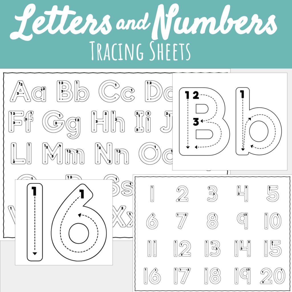 Letter And Number Tracing Sheets – Jenny Printable Letter And Number Tracing Sheets - Jenny Printable
