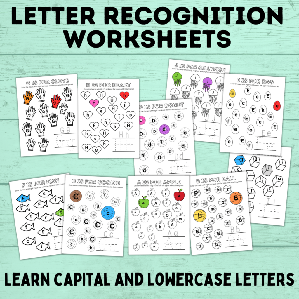 Letter Identification Worksheets Preschool Kindergarten Back to School … Letter Identification Worksheets Preschool Kindergarten Back to School ...