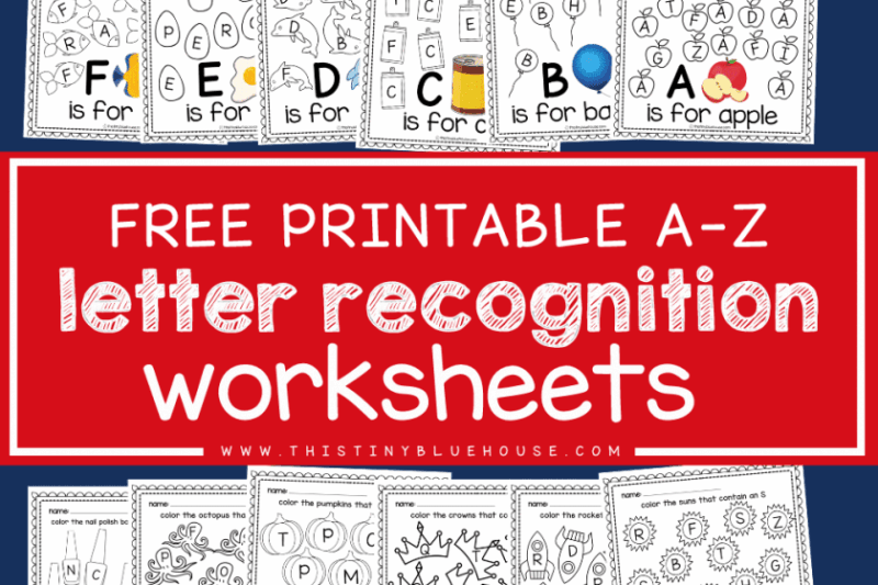 Letter Recognition Free Printable Worksheets