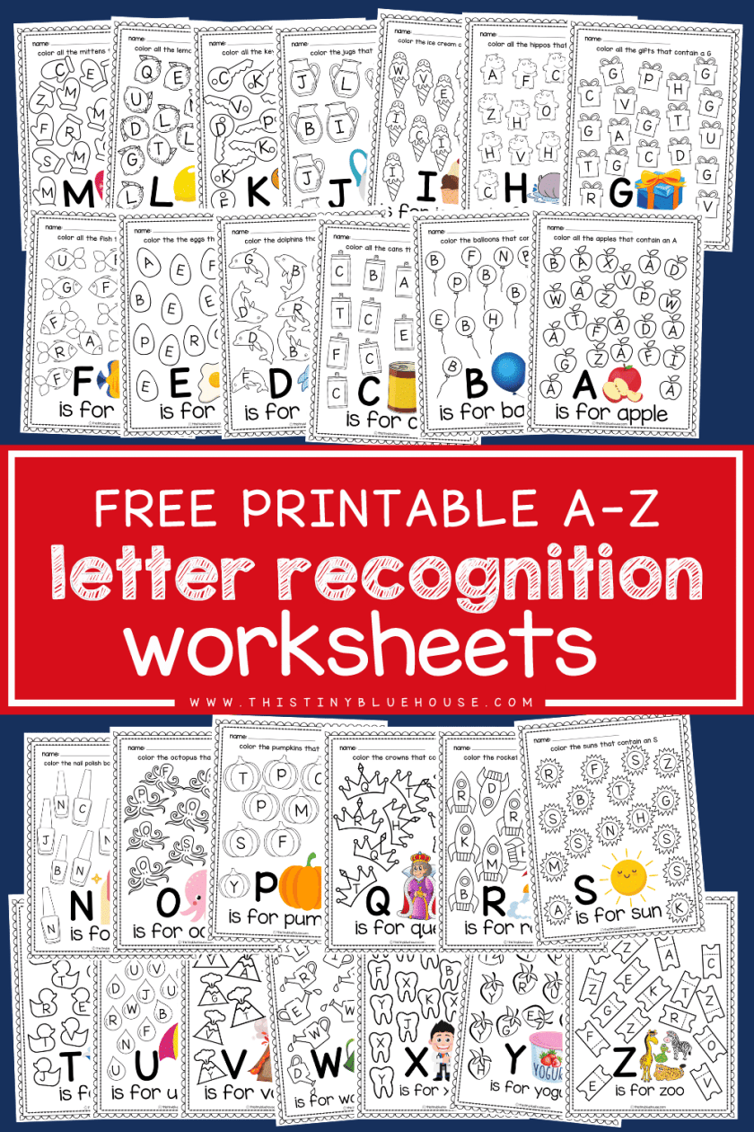 Letter Recognition Free Printable Worksheets - Letter Recognition Worksheet