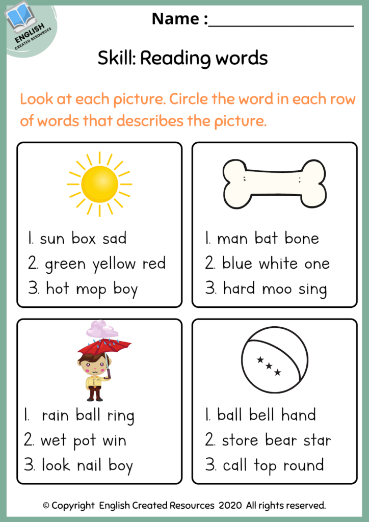 MamaLovePrint . Grade 1 English Worksheets . Basic Grammar (Can ...