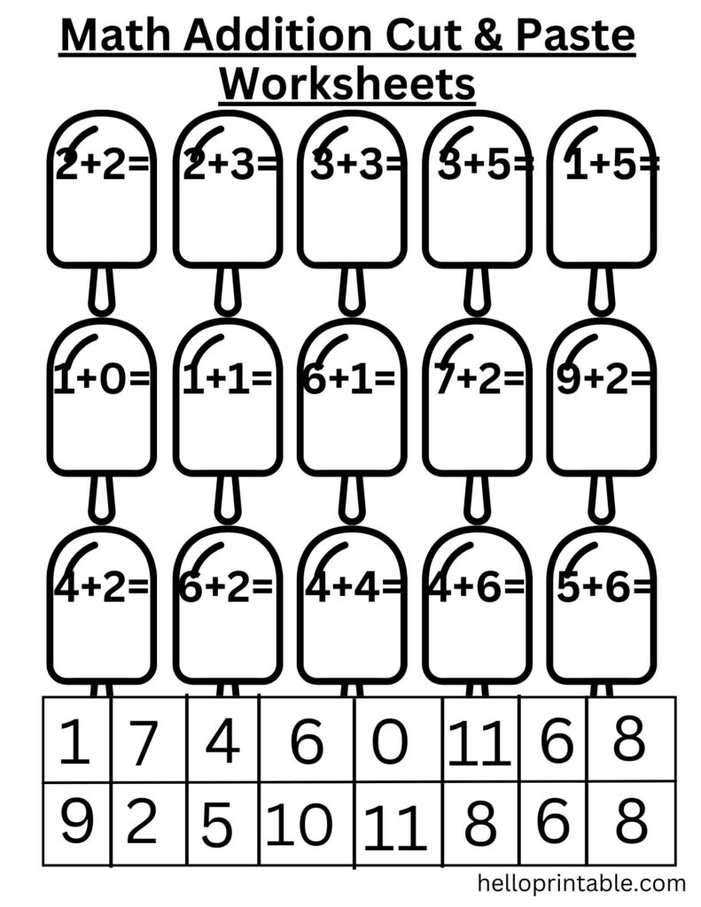 Math Addition Kindergarten Worksheets – helloprintable.com Math Addition Kindergarten Worksheets - helloprintable.com