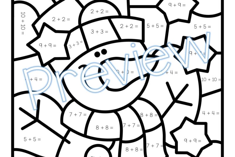 Math Coloring Pages 2nd Grade