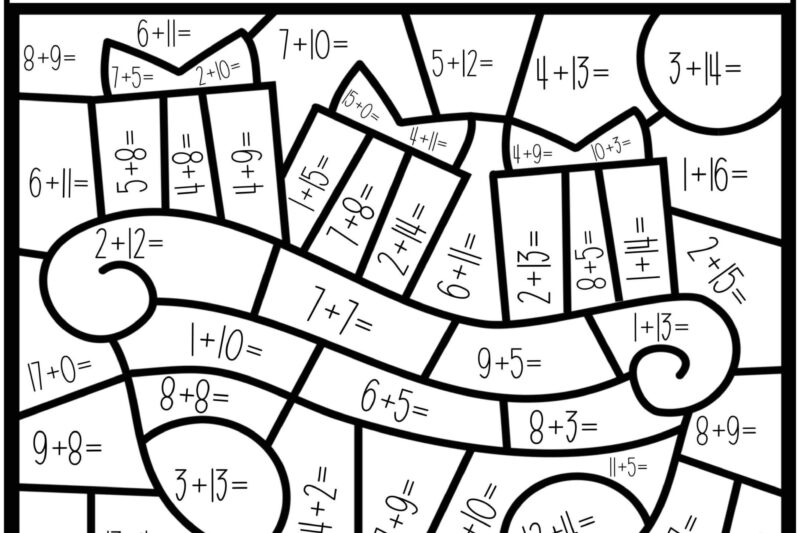 Math Coloring Sheets 2nd Grade