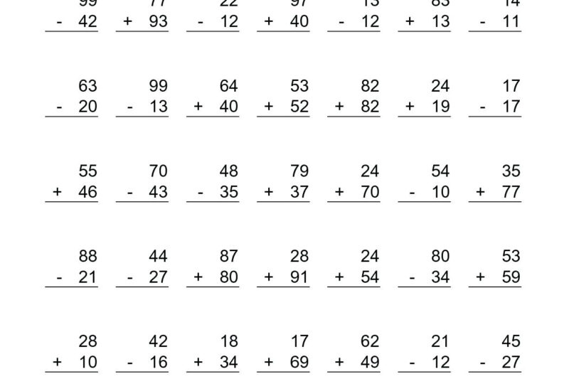 Math For 2nd Graders Printable