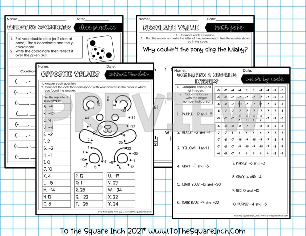 Engaging Math For 6th Graders Worksheets featuring fun exercises and colorful designs