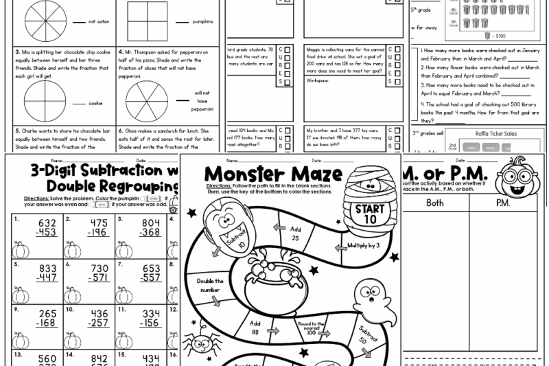 Math Homework For Third Graders