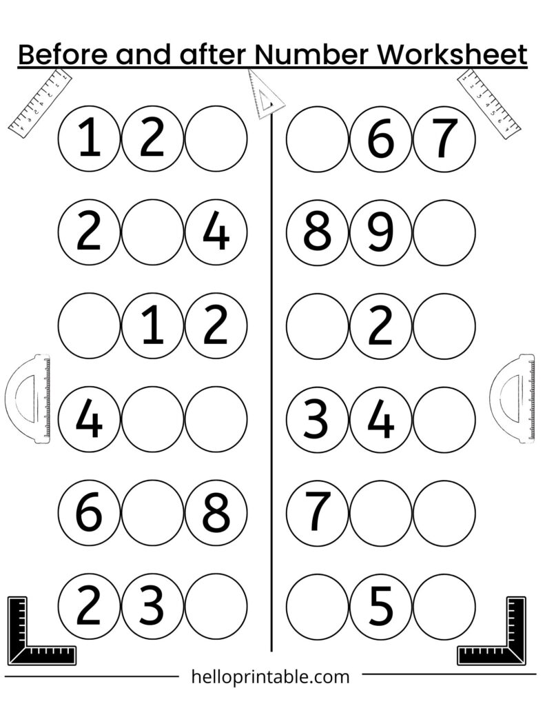 Math Practice worksheets for preschool and kindergarten kids ...