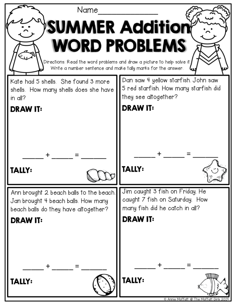 Math Problems For Kindergarten Printable - Printable Learning Sheets