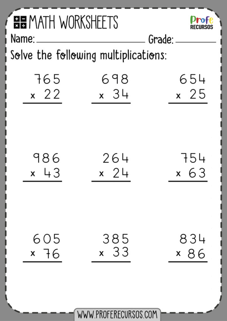 Math Sheets Multiplication 4th Grade Printable 100 Chart – Free … Math Sheets Multiplication 4th Grade Printable 100 Chart - Free ...