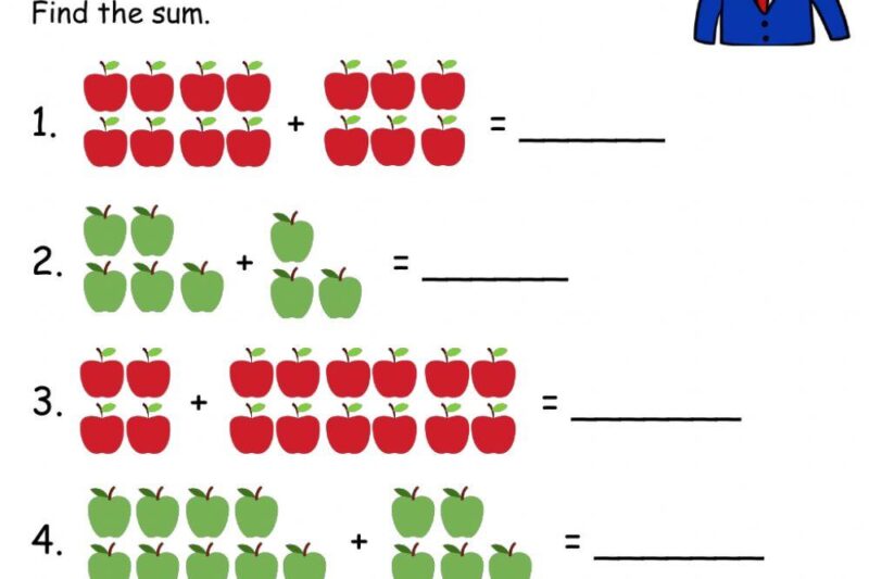 Math Worksheet For Grade 1