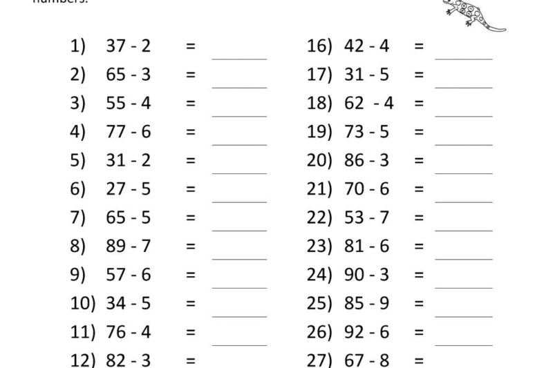 Math Worksheets For 2nd And 3rd Graders
