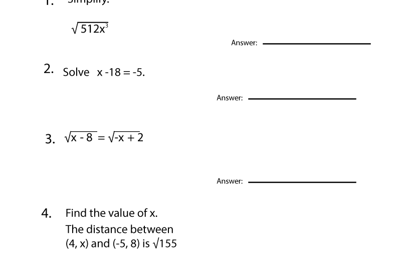 Math Worksheets For 9th Graders