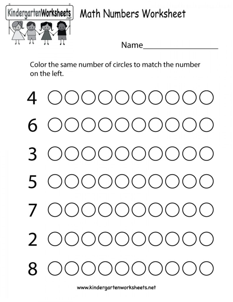 Math Worksheets For Prek - Printable Calendars AT A GLANCE