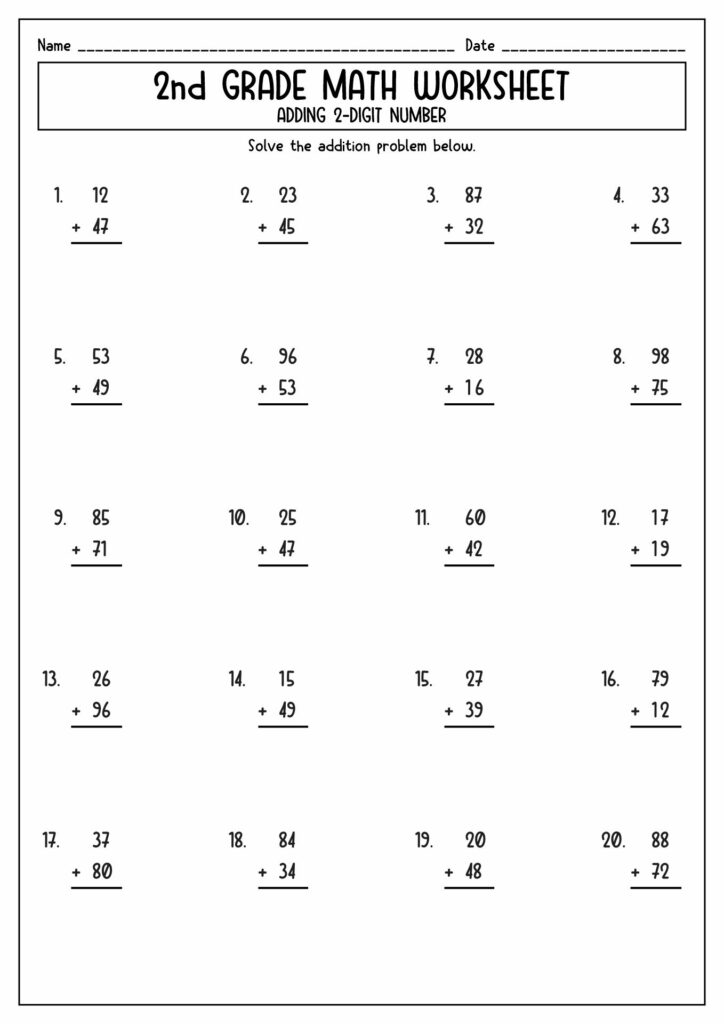 Math Worksheets To Print For 2nd Graders - 14 Math Worksheets For 2nd Graders - Free PDF at worksheeto.com ...