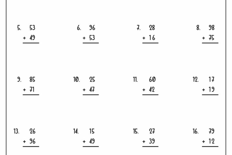 Math Worksheets To Print For 2nd Graders