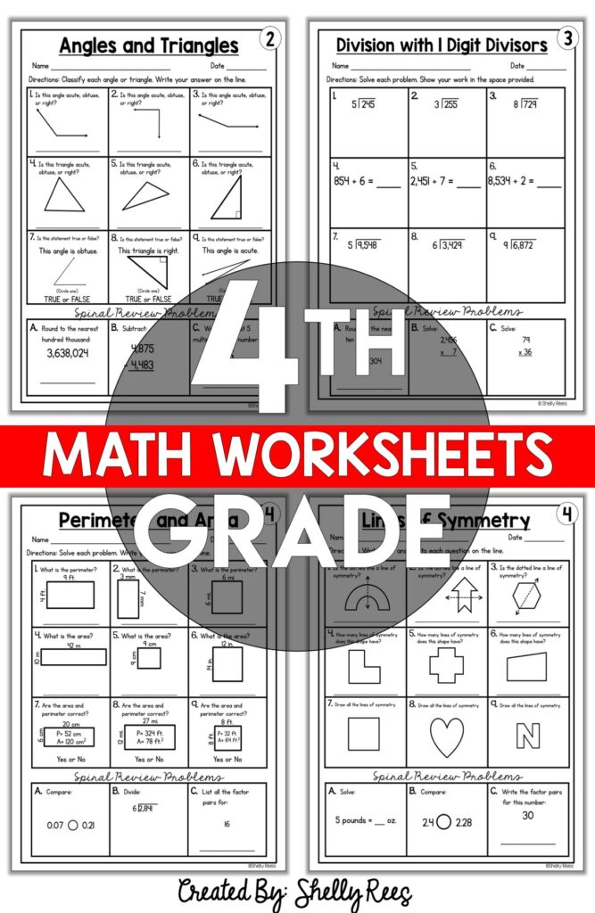 Maths Sheets For 4th Class – 4Th Grade Math Worksheets Free Printable Maths Sheets For 4th Class - 4Th Grade Math Worksheets Free Printable