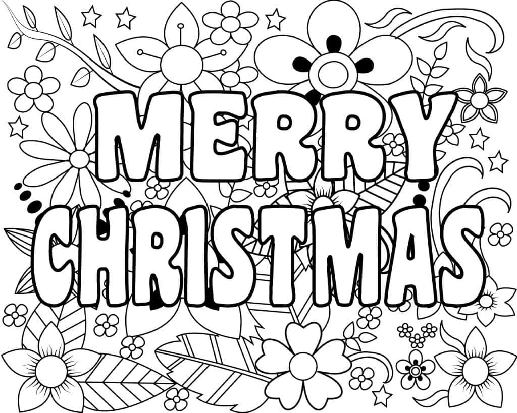 Merry Christmas Coloring Page Free Printable Merry Christmas Coloring Page Free Printable