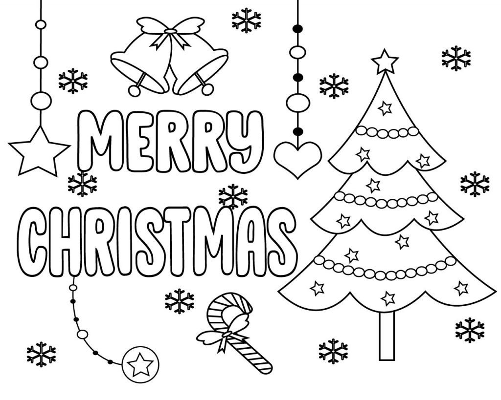 Merry Christmas Coloring Pages Free - Free Printable Merry Christmas Coloring Pages
