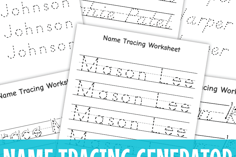 Name Tracing Generator Free Printable