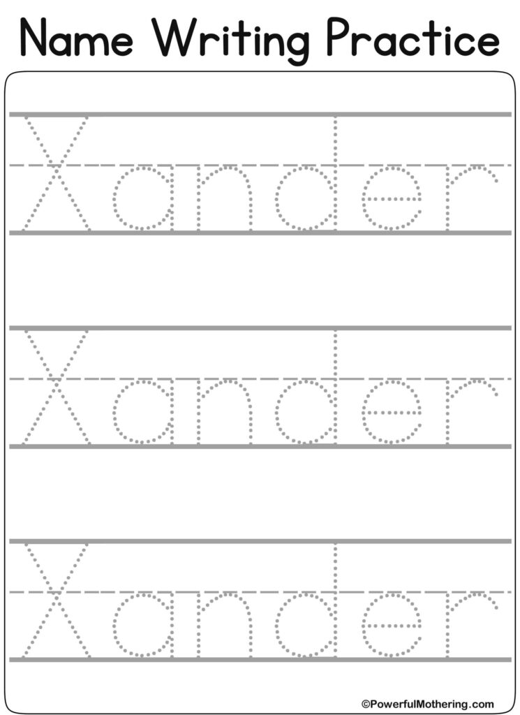 Name Tracing Preschool Printables | Tracing Worksheets