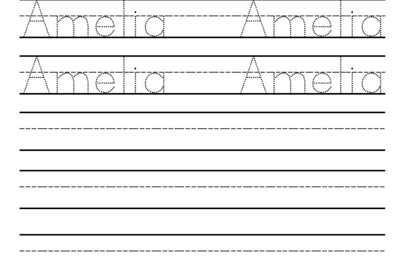 Name Writing Practice Sheets Free Printable