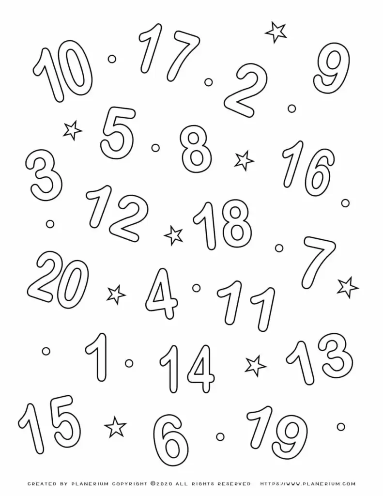 Number Coloring Pages 1 20 – Number Coloring Pages 1-20 Pdf Number Coloring Pages 1 20 - Number Coloring Pages 1-20 Pdf
