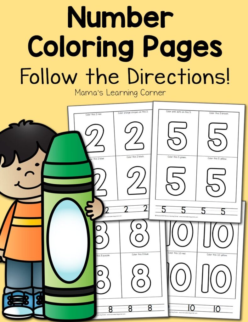 Number Coloring Pages for Preschool | Numbers preschool, Homeschool … Number Coloring Pages for Preschool | Numbers preschool, Homeschool ...