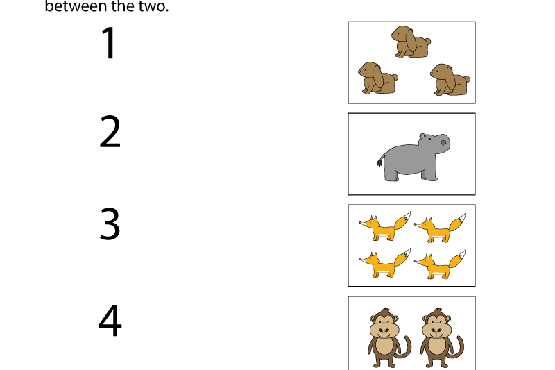 Number Identification Worksheets For Kindergarten