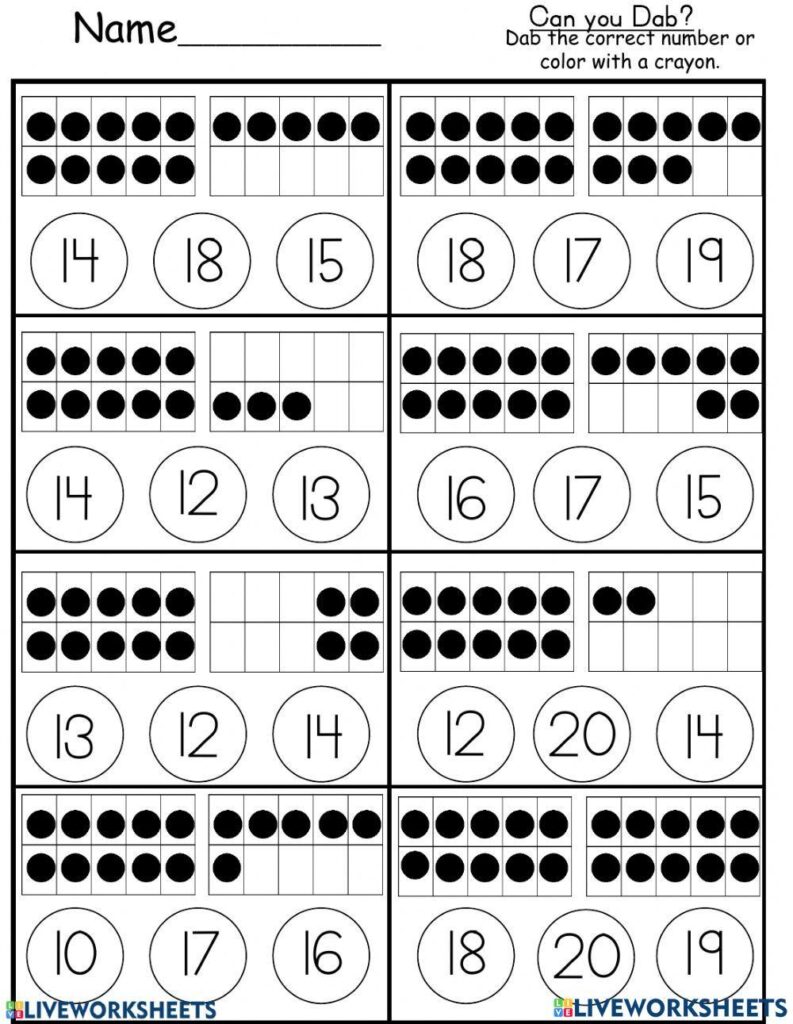Number matching, counting and number writing worksheets – Worksheets … Number matching, counting and number writing worksheets - Worksheets ...