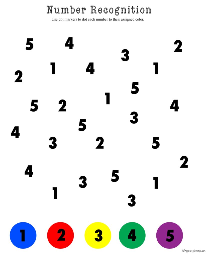 Number Recognition 1-10