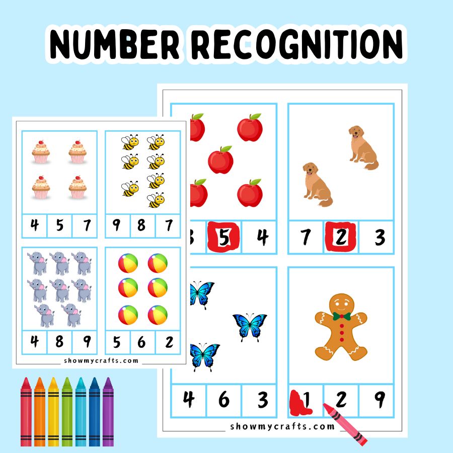 Number Recognition Worksheets For Kindergarten - Number Recognition worksheets 1 - 20 - - Worksheets Library