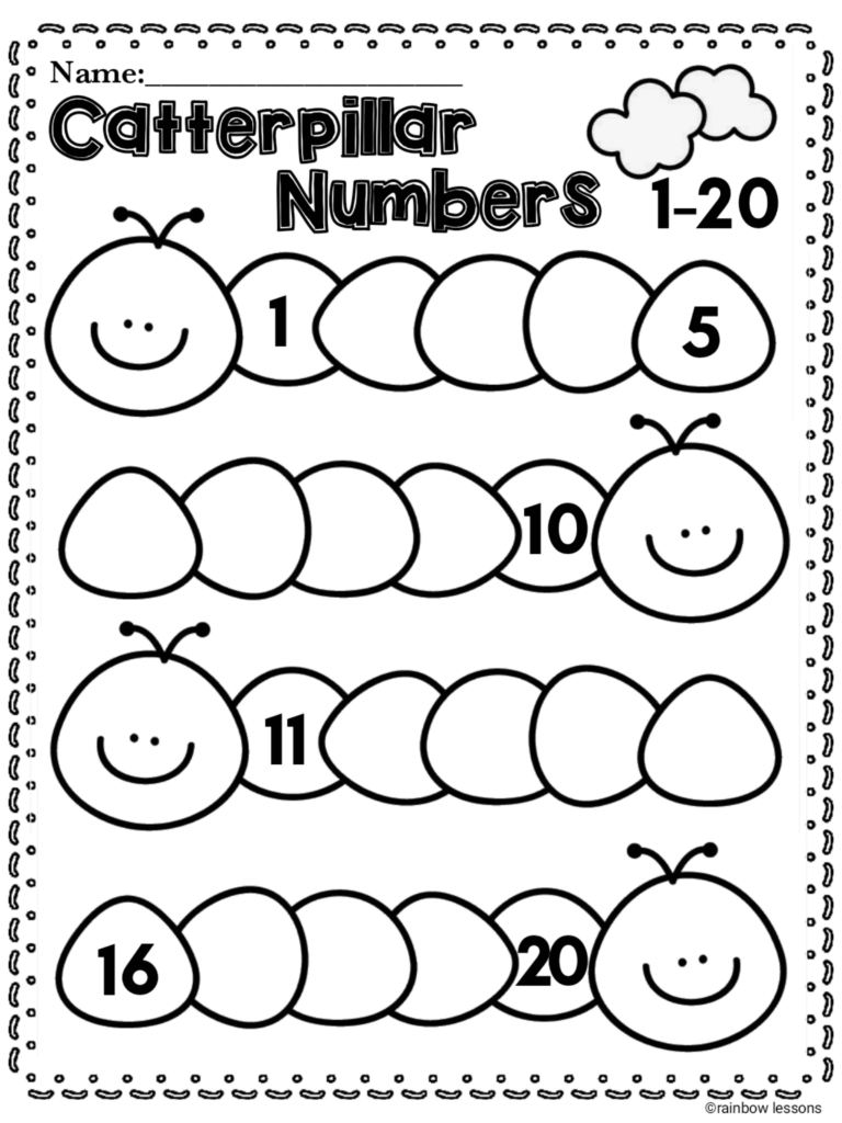 Numbers 1-20 Worksheets | Spring Math Worksheets - Made By Teachers