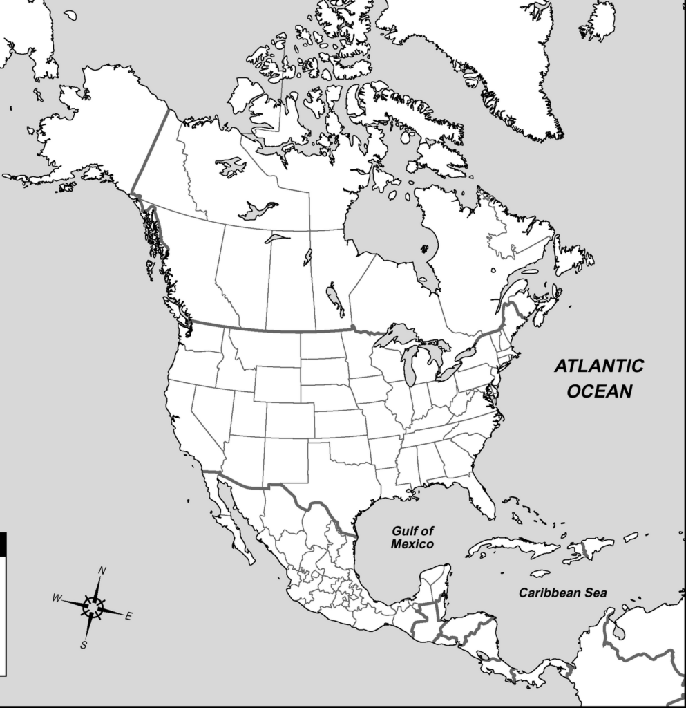 Online Maps: Blank map of North America Online Maps: Blank map of North America