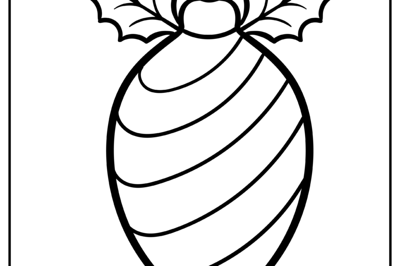 Ornament Coloring Pages Free Printable