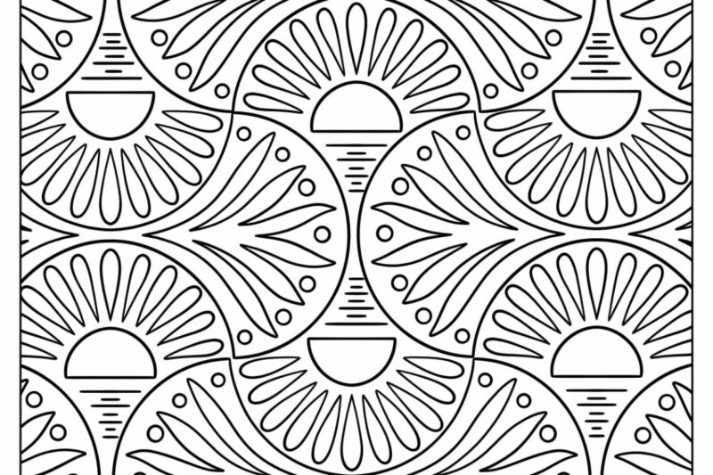 Pattern Colouring Pages For Adults