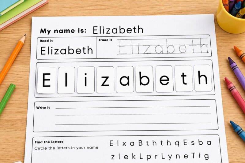Personalised Learn To Write Name