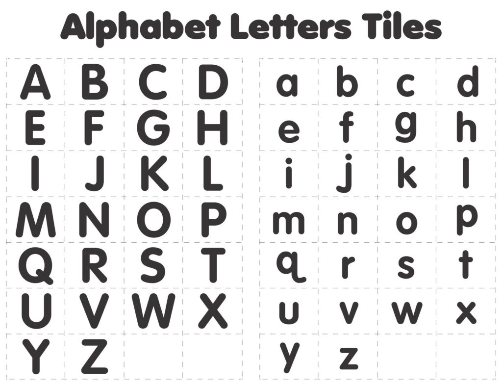 Pictures Of Alphabet Letters To Print - Letter Tiles - 10 Free PDF Printables | Printablee | Free printable ...