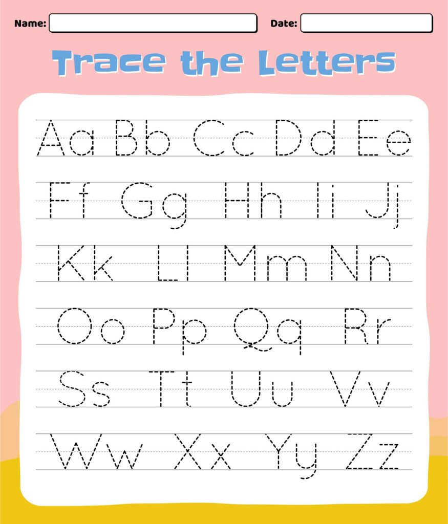 Printable Alphabet Worksheets for Uppercase and Lowercase Letter Tracing Printable worksheets for tracing uppercase and lowercase letters in a fun format