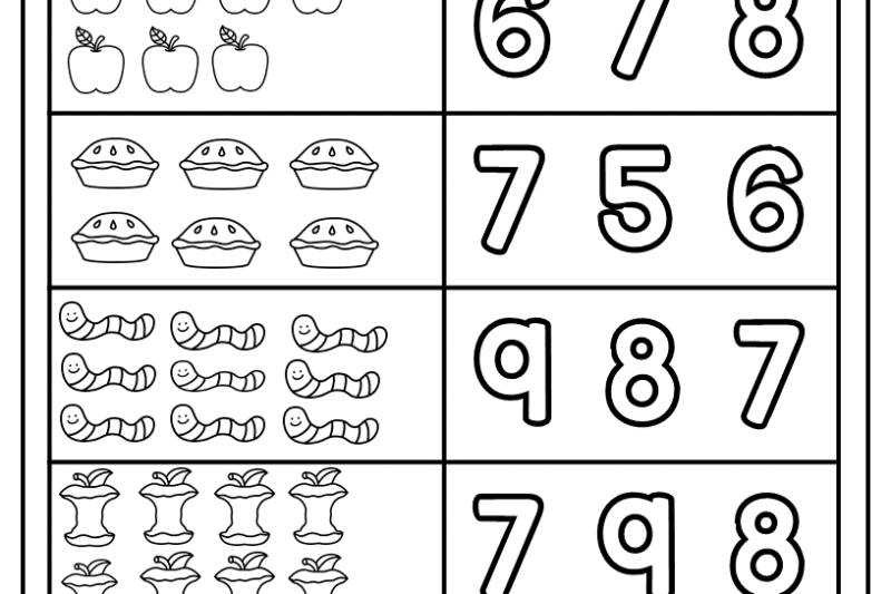 Pre K And Kindergarten Math Worksheets