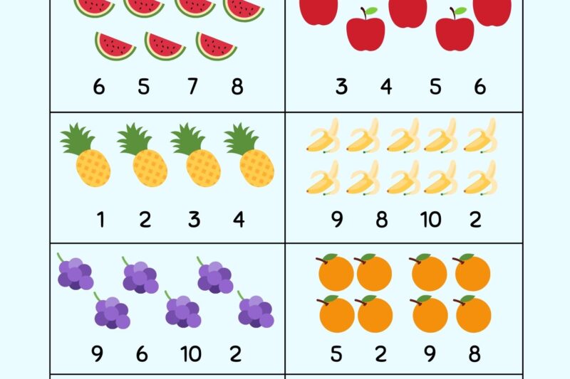 Preschool Counting Worksheets For Kindergarten