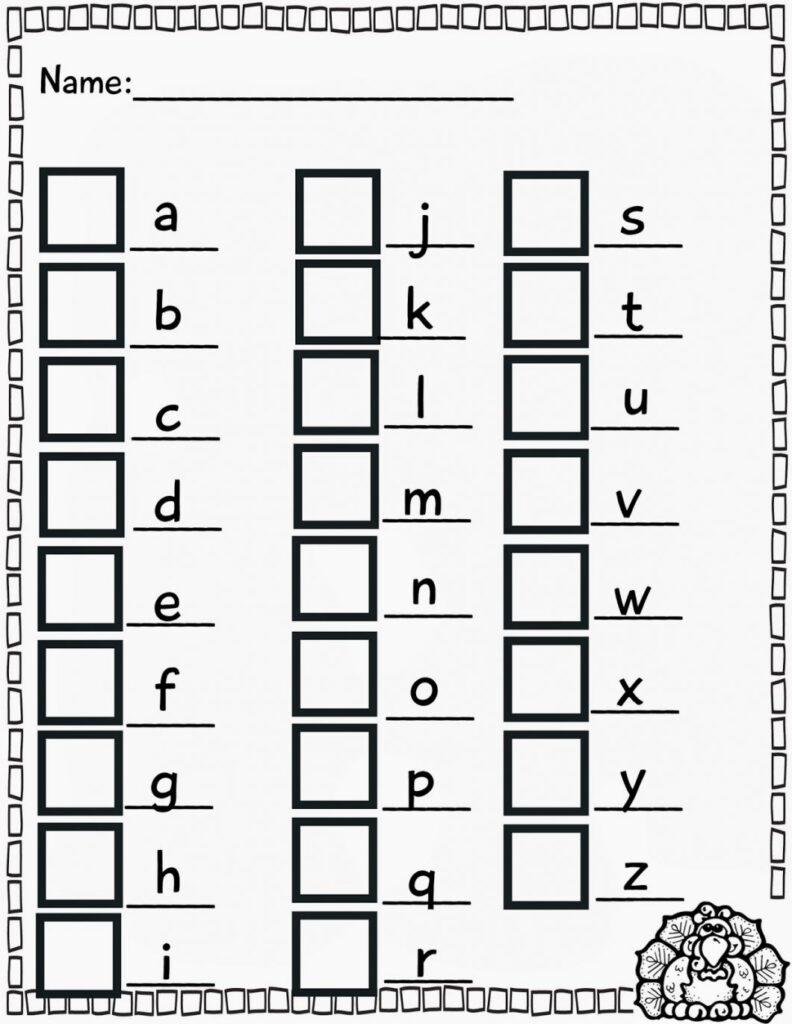 Preschool Free Printable Letter Recognition Worksheets - Free Printable ...